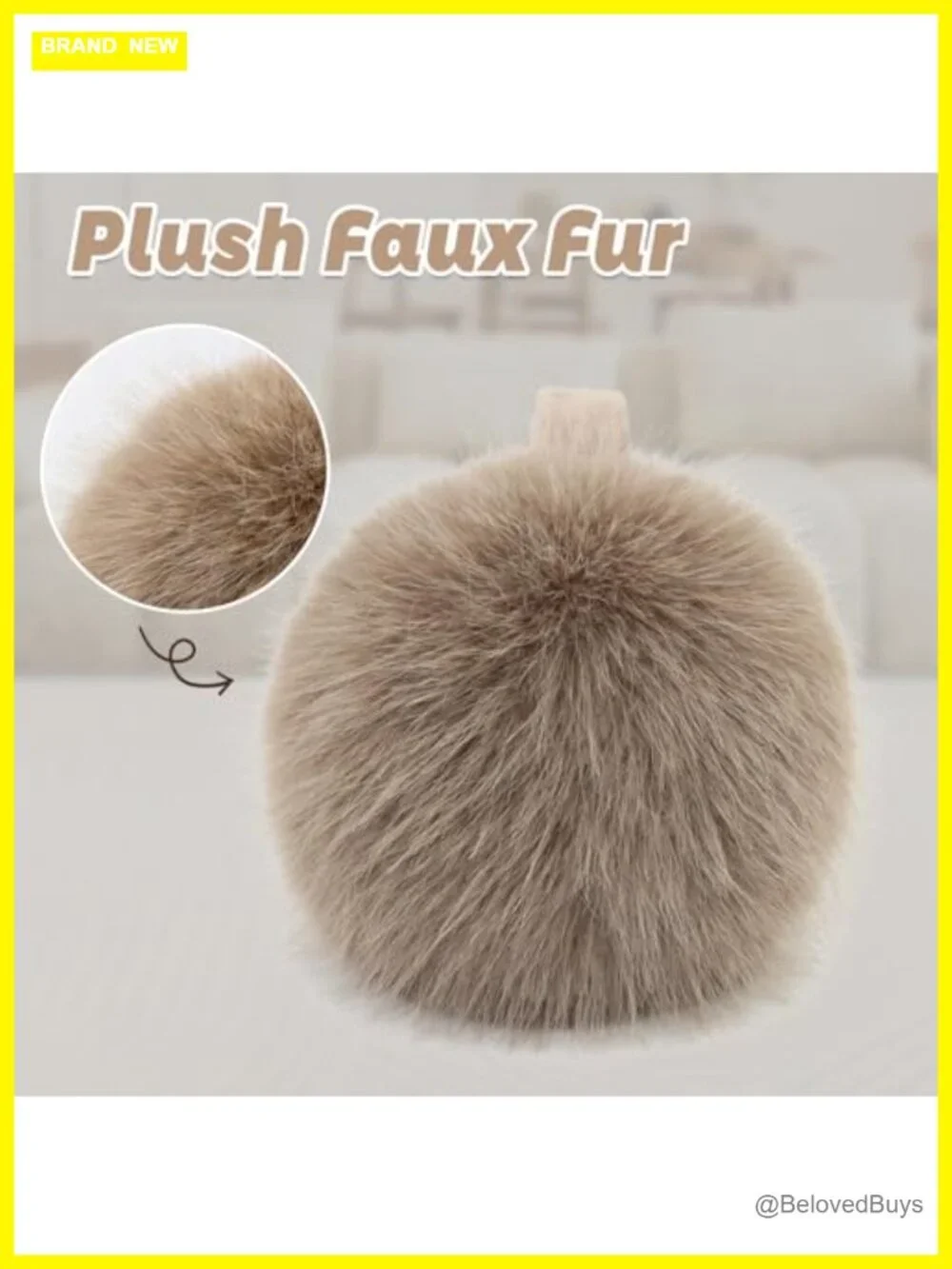 Faux Fur Earmuffs Fluffy Velvet Ear Warmers Foldable Plush Ear Covers